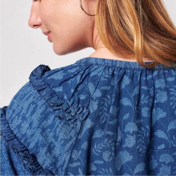 Faherty Bodhi Ruffle Top - Picture 3 of 8